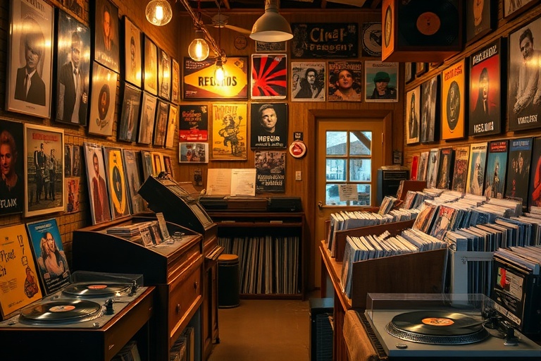 Magasin de disques Funk-mystock